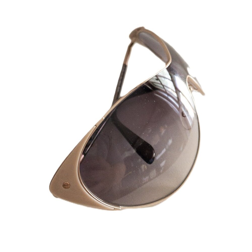 Tom Ford Vanda Oversized Sunglasses UV Cat Eye Nude Gold Vacation Summer - Picture 2 of 16